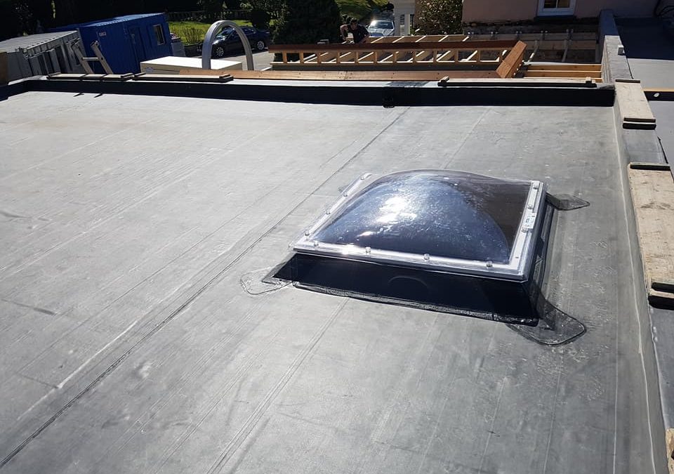 Classic Bond EPDM rubber roofing system in Bangor